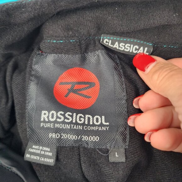 ROSSIGNOL Comet Women's Turquoise Softshell Stretch Ski Snowboard Pants L NWT - Picture 12 of 16